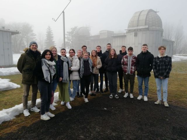 Gruppenbild Sternwartenbesuch